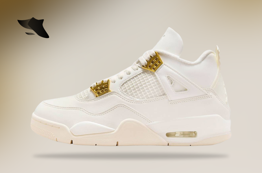 SwiftSole Air Jordan 4 Metallic Gold W