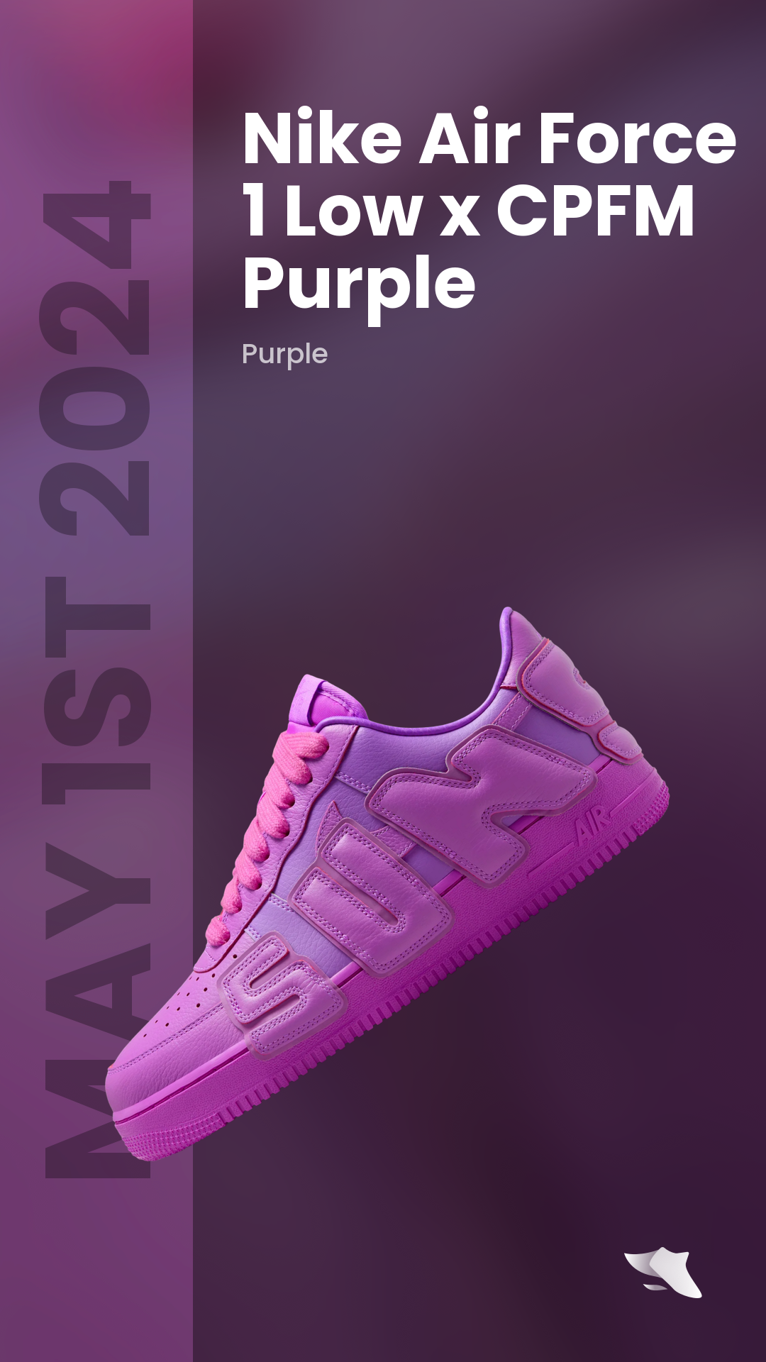 SwiftSole - Nike Air Force 1 Low x CPFM Purple SwiftSole - Nike Air Force 1 Low x CPFM Purple