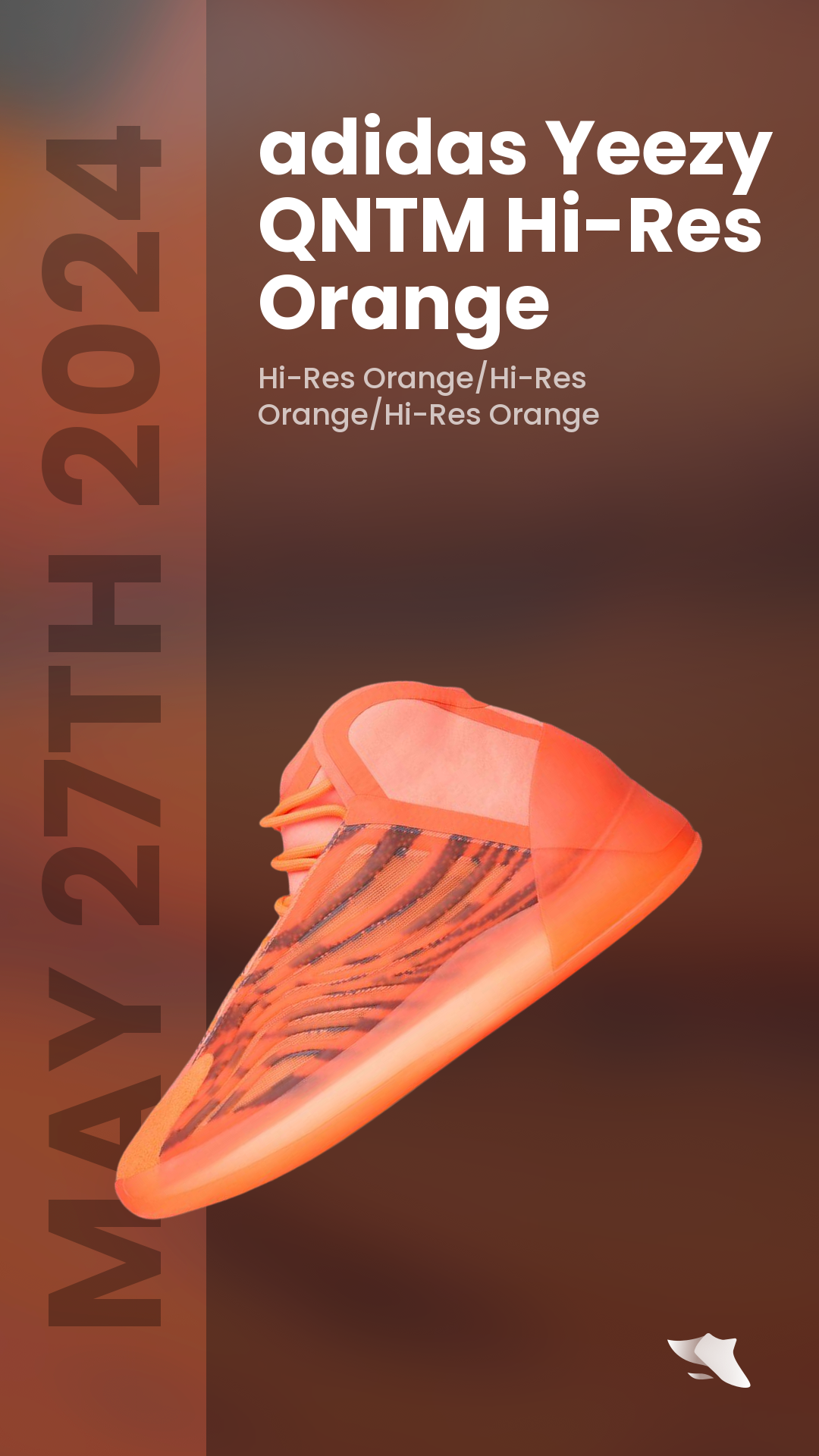 SwiftSole - adidas Yeezy QNTM Hi-Res Orange