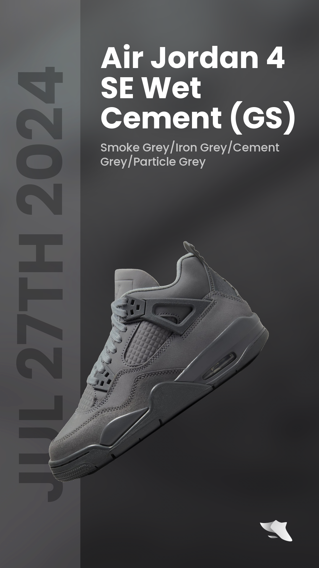 SwiftSole - Air Jordan 4 SE Wet Cement (GS) SwiftSole - Air Jordan 4 SE Wet Cement (GS)