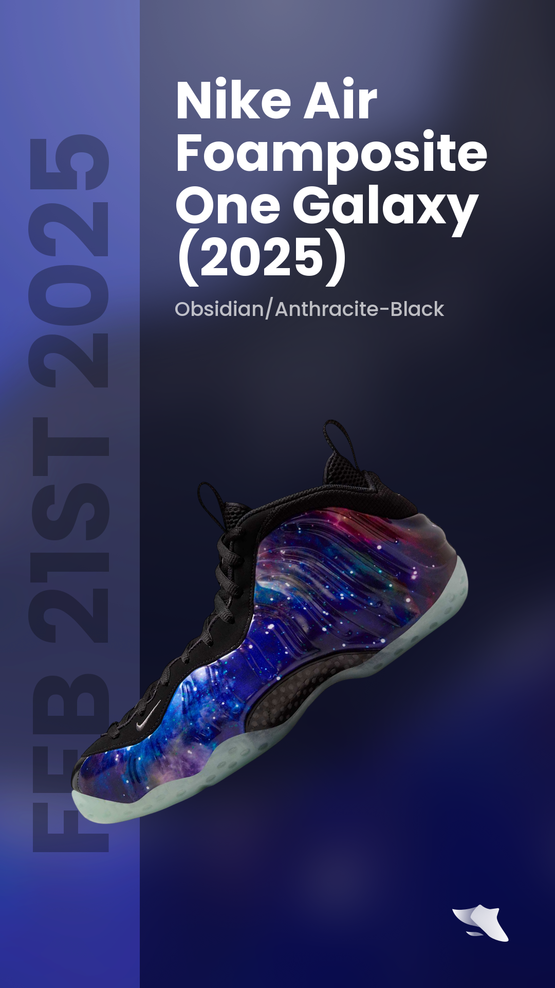 SwiftSole - Nike Air Foamposite One Galaxy (2025)