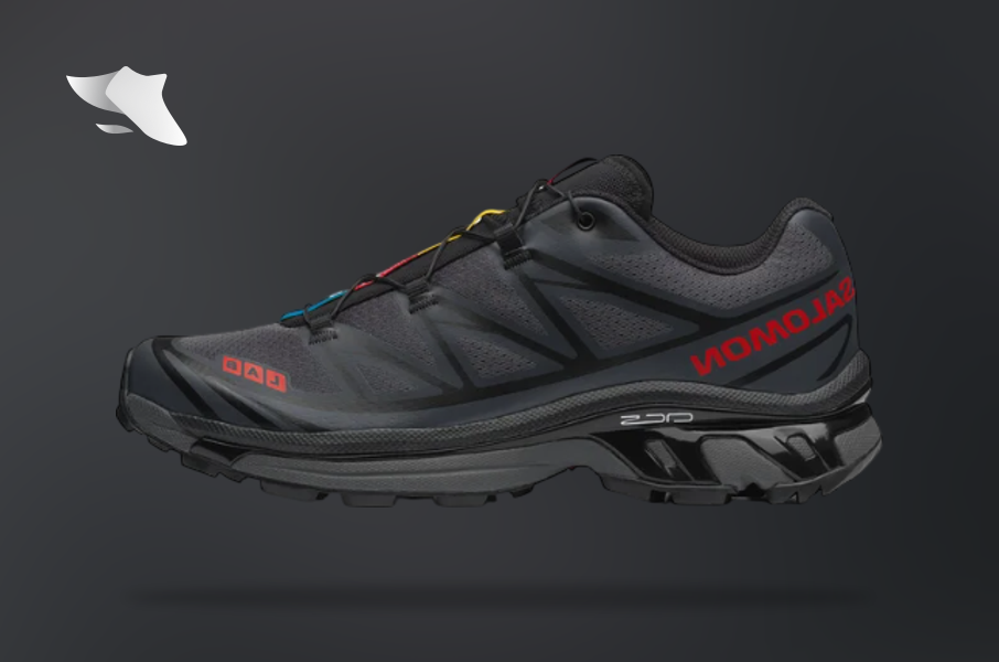 SwiftSole - JJJJOUND x Salomon XT-6 Black / Fiery Red