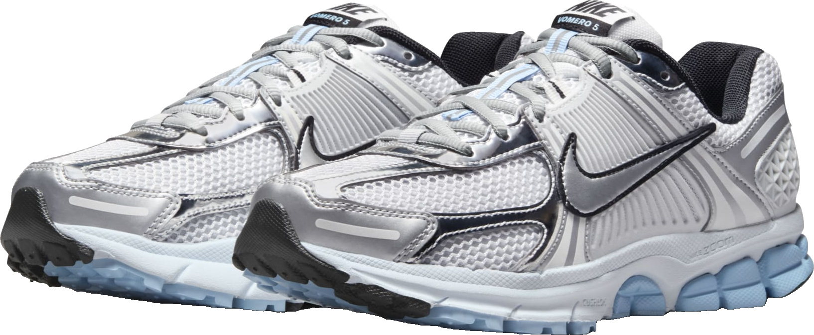 SwiftSole - Nike Zoom Vomero 5 Metallic Silver/Blue Tint (W)