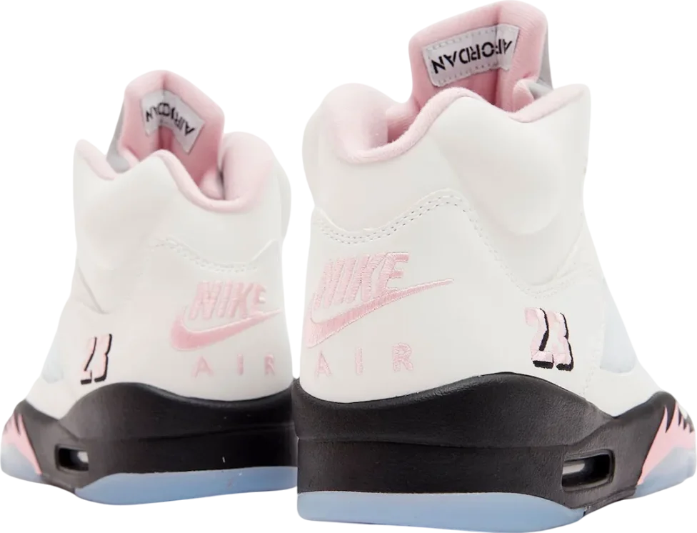 SwiftSole - Air Jordan 5 White/Medium Soft Pink
