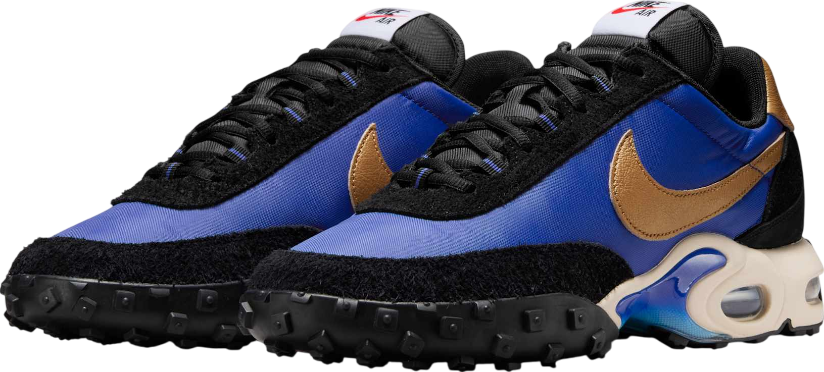 ☆NIKE☆ AIR MAX WAFFLE BLACK AND HYPER BLUE The Nike Air Max Waffle SP 